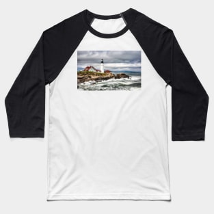 Rough Surf at Portland Headlight Baseball T-Shirt